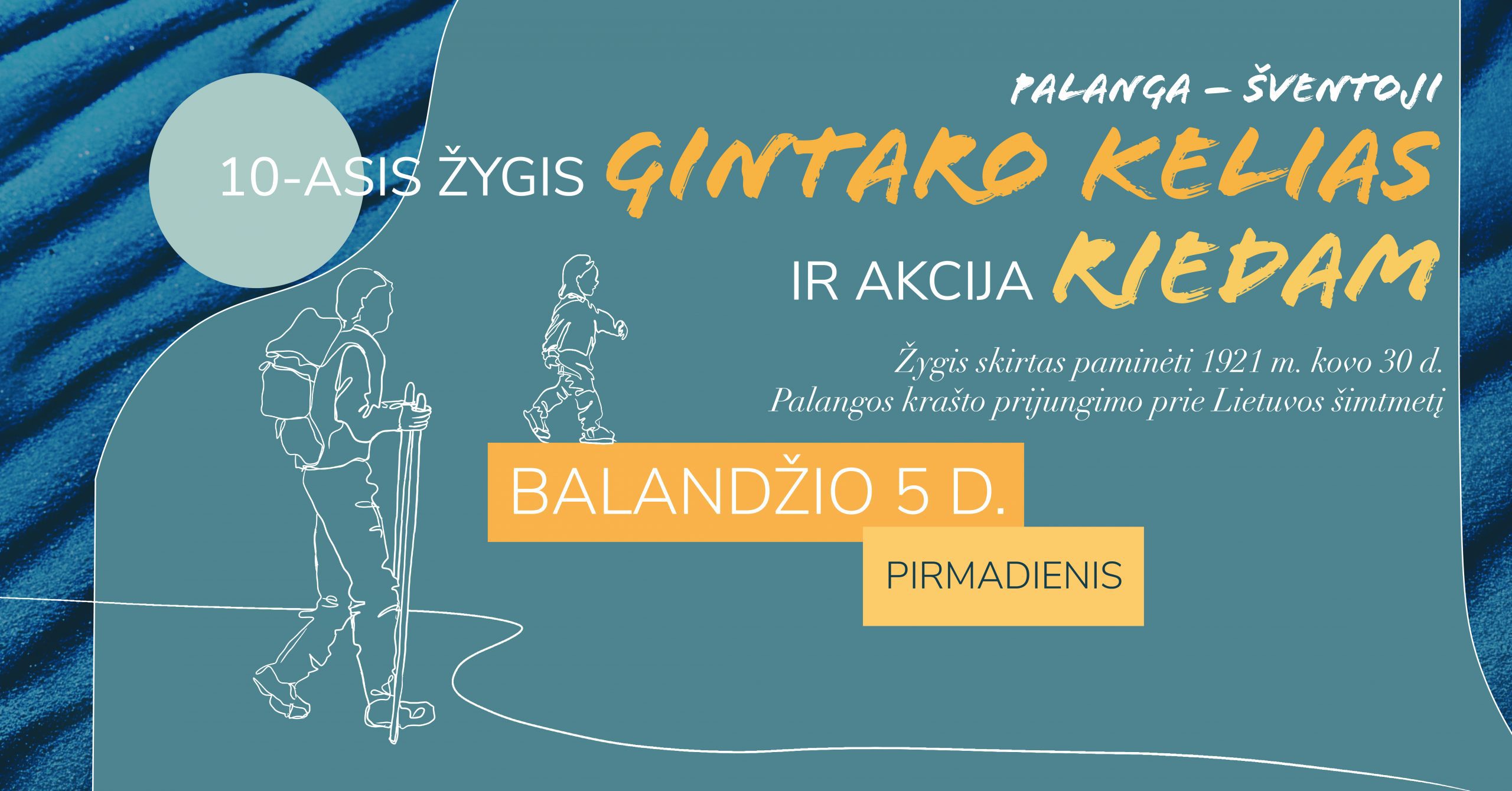 Žygis „Gintaro kelias“ ir akcija „Riedam“ Palanga – Šventoji