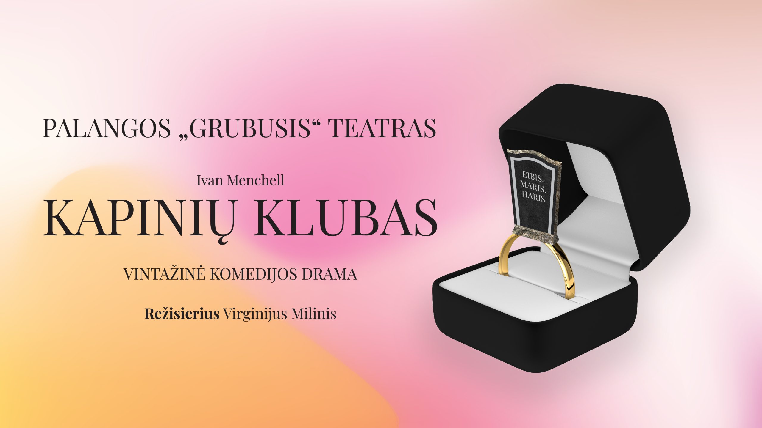 Vintažinė komedijos drama „Kapinių klubas“ | Palangos „Grubusis“ teatras