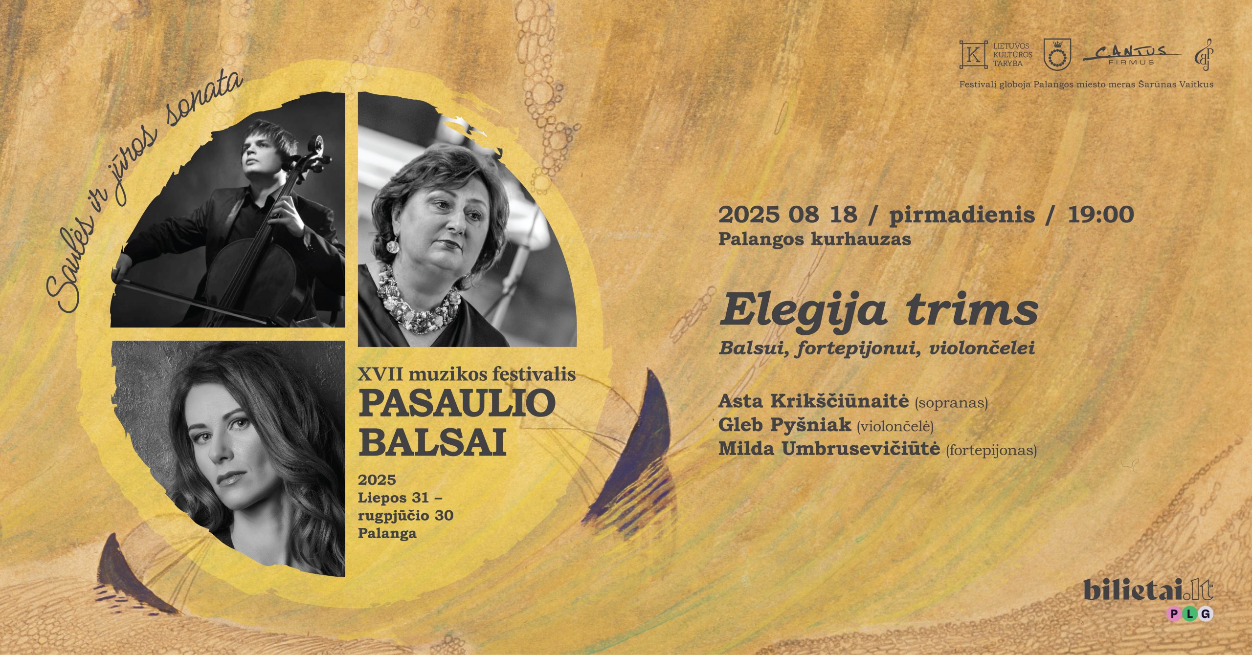 Elegija trims – balsui, fortepijonui, violončelei