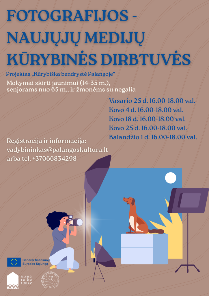 Forografijos-neujųjų medijų kūrybinės dirbtuvės. Nemokami mokymai. Kvietimas