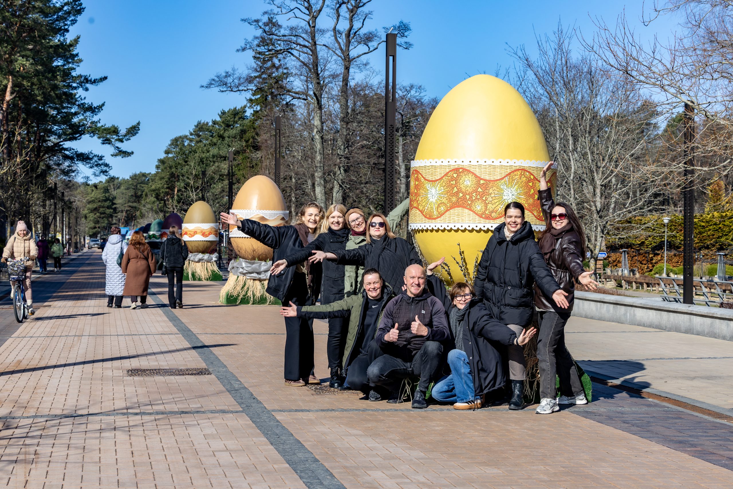 Į Palangos J. Basanavičiaus gatvę atriedėjo margučiai