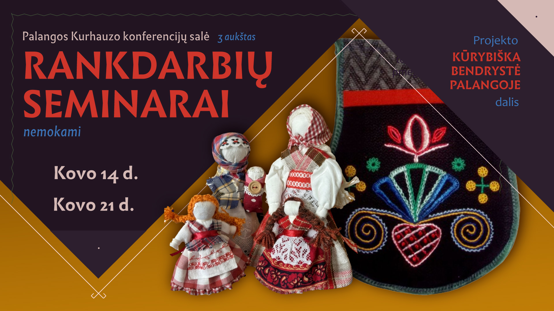 RANKDARBIŲ SEMINARAI. Lietuvininkų delmonai. Savo delmono kūrimas.