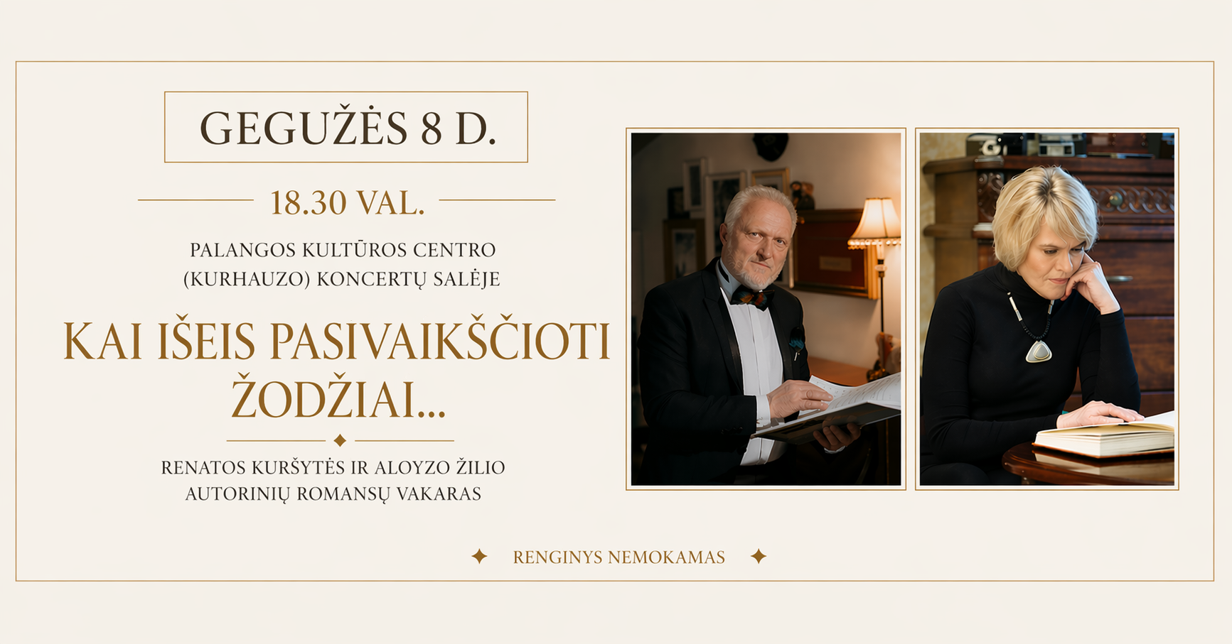 Autorinių romansų vakaras „Kai išeis pasivaikščioti žodžiai…“