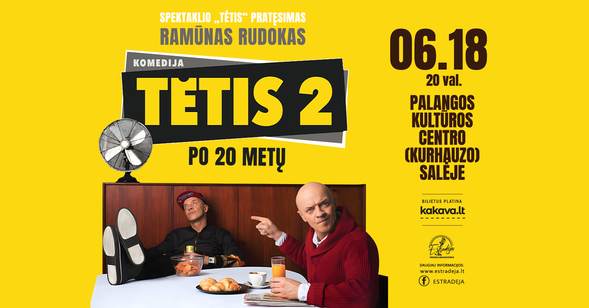 Aktoriaus RAMŪNO RUDOKO monospektaklis „Tėtis 2. Po 20 metų“