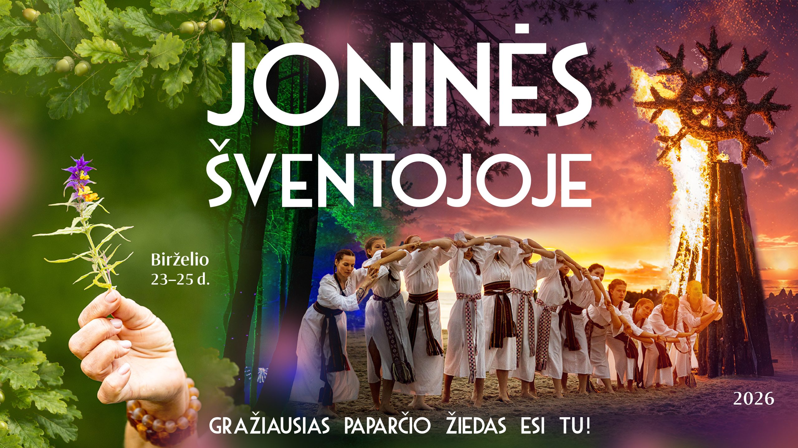 JONINĖS ŠVENTOJOJE 2026 | „Gražiausias paparčio žiedas esi Tu!“