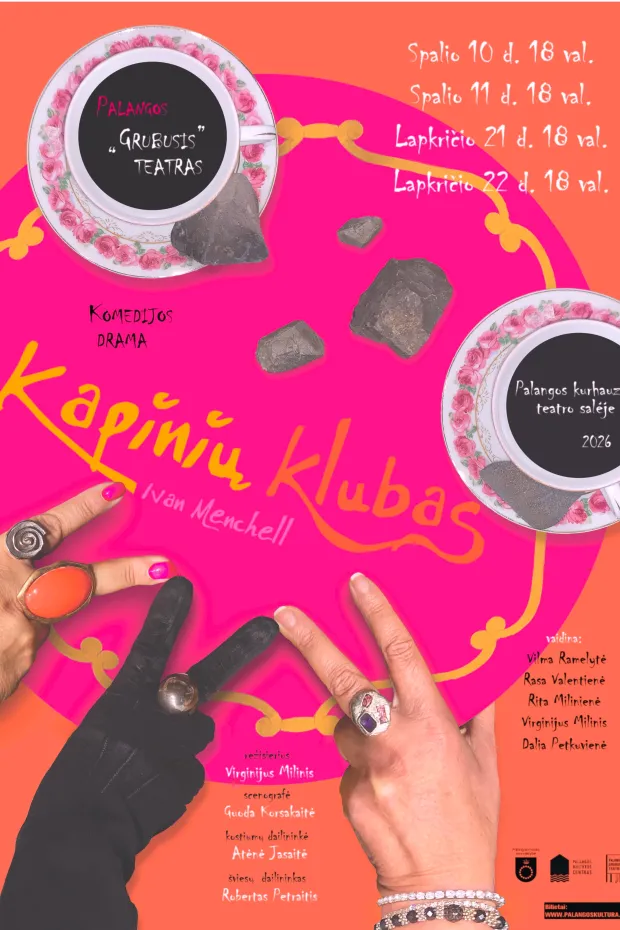 Palangos „Grubiojo“ teatro vintažinė komedijos drama „Kapinių klubas“ N-14