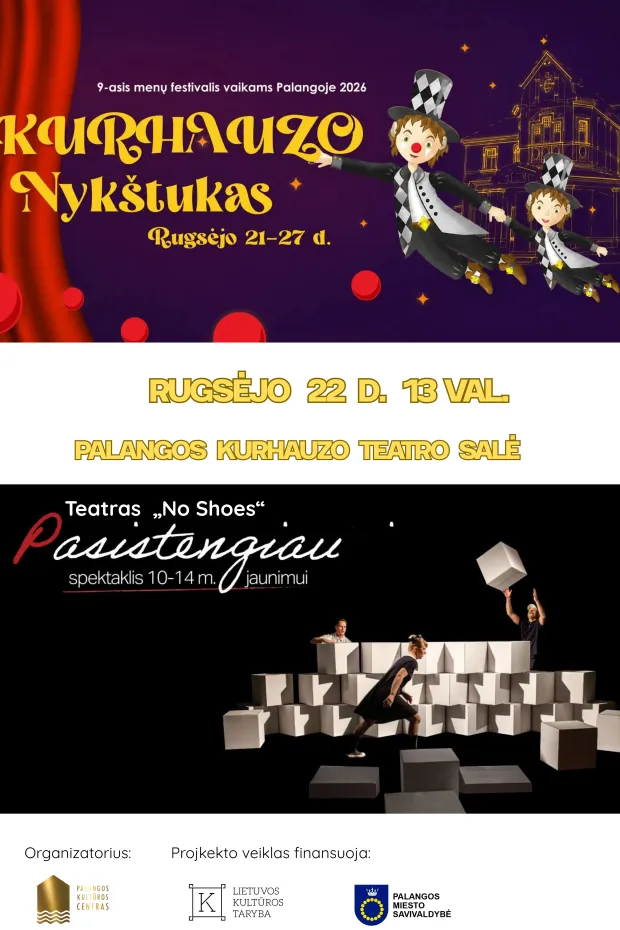 Spektaklis „PASISTENGIAU“ (10-14 m. vaikams)
