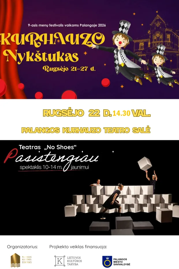 Spektaklis „PASISTENGIAU“ (10-14 m. vaikams)